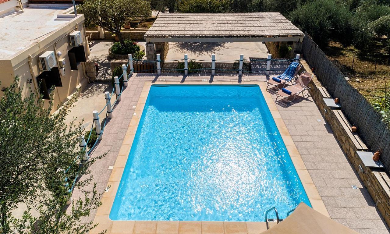 Cretan Kera Villa Heated Pool Luaran gambar
