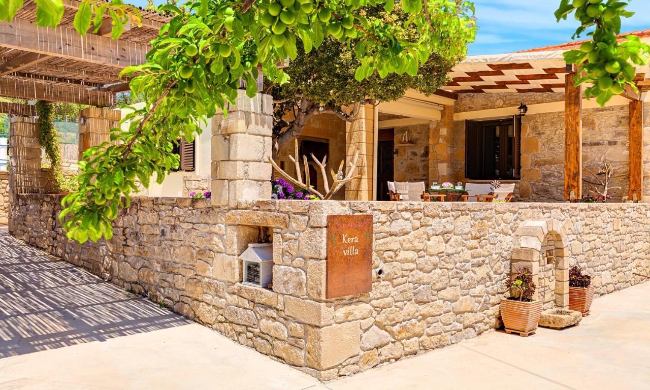 Cretan Kera Villa Heated Pool Luaran gambar