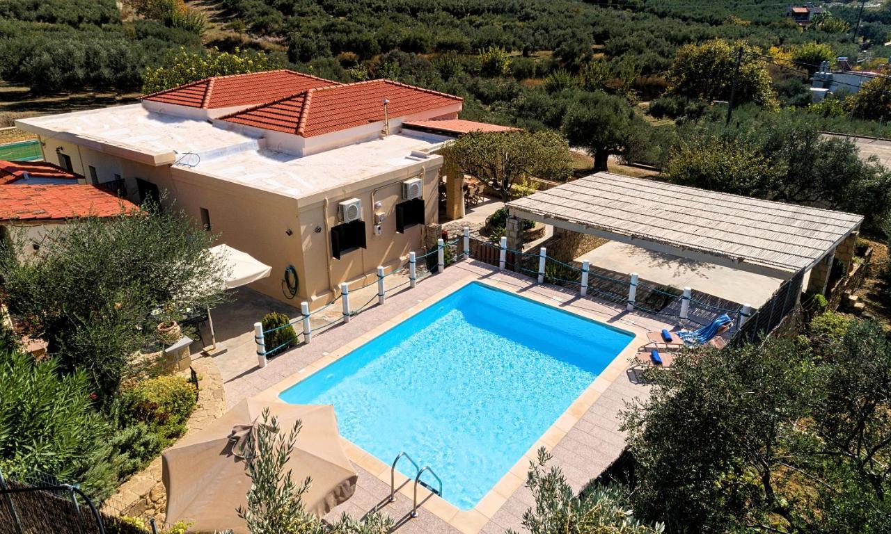Cretan Kera Villa Heated Pool Luaran gambar