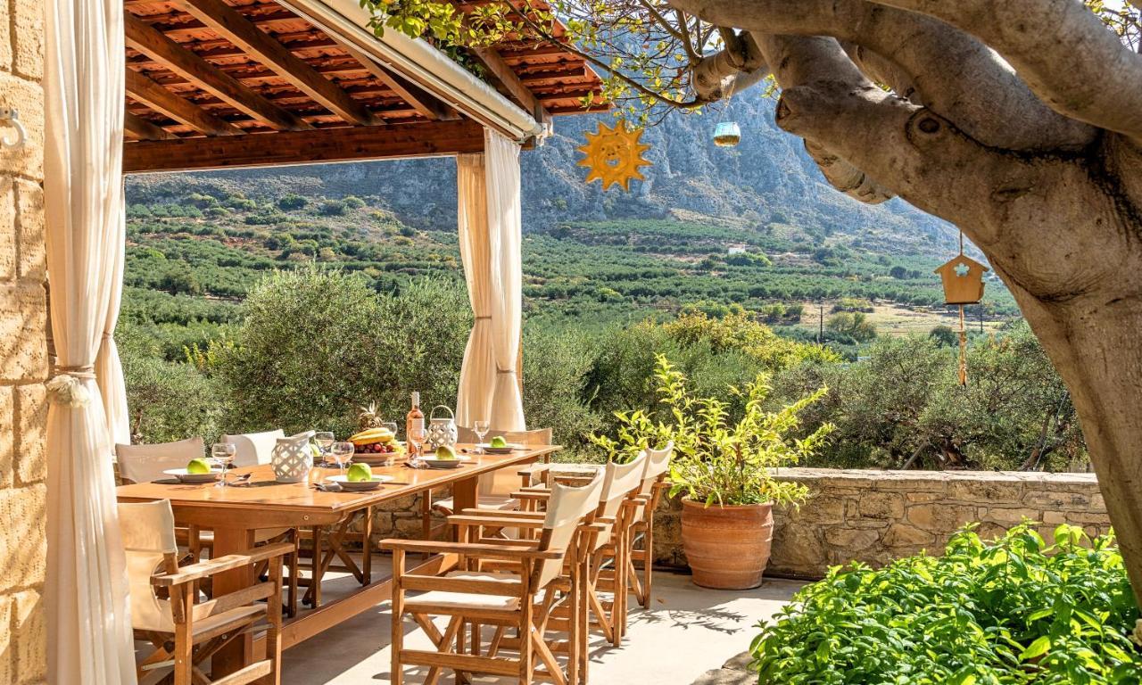 Cretan Kera Villa Heated Pool Luaran gambar