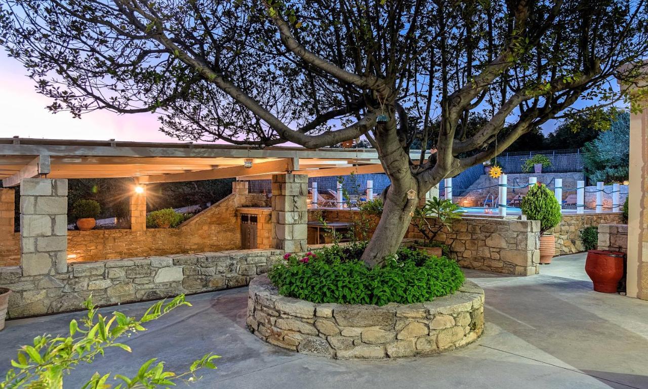 Cretan Kera Villa Heated Pool Luaran gambar