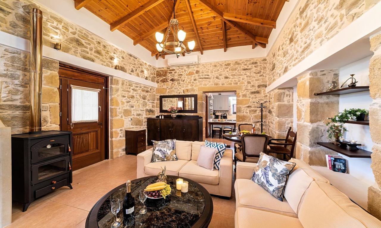 Cretan Kera Villa Heated Pool Luaran gambar