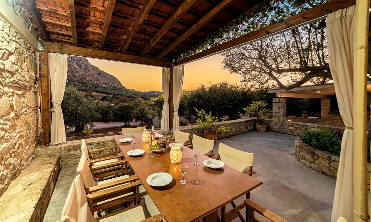 Cretan Kera Villa Heated Pool Luaran gambar
