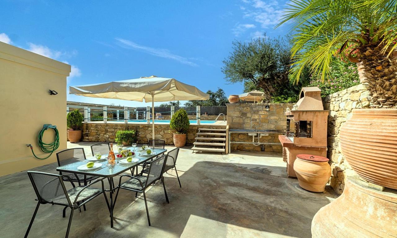 Cretan Kera Villa Heated Pool Luaran gambar