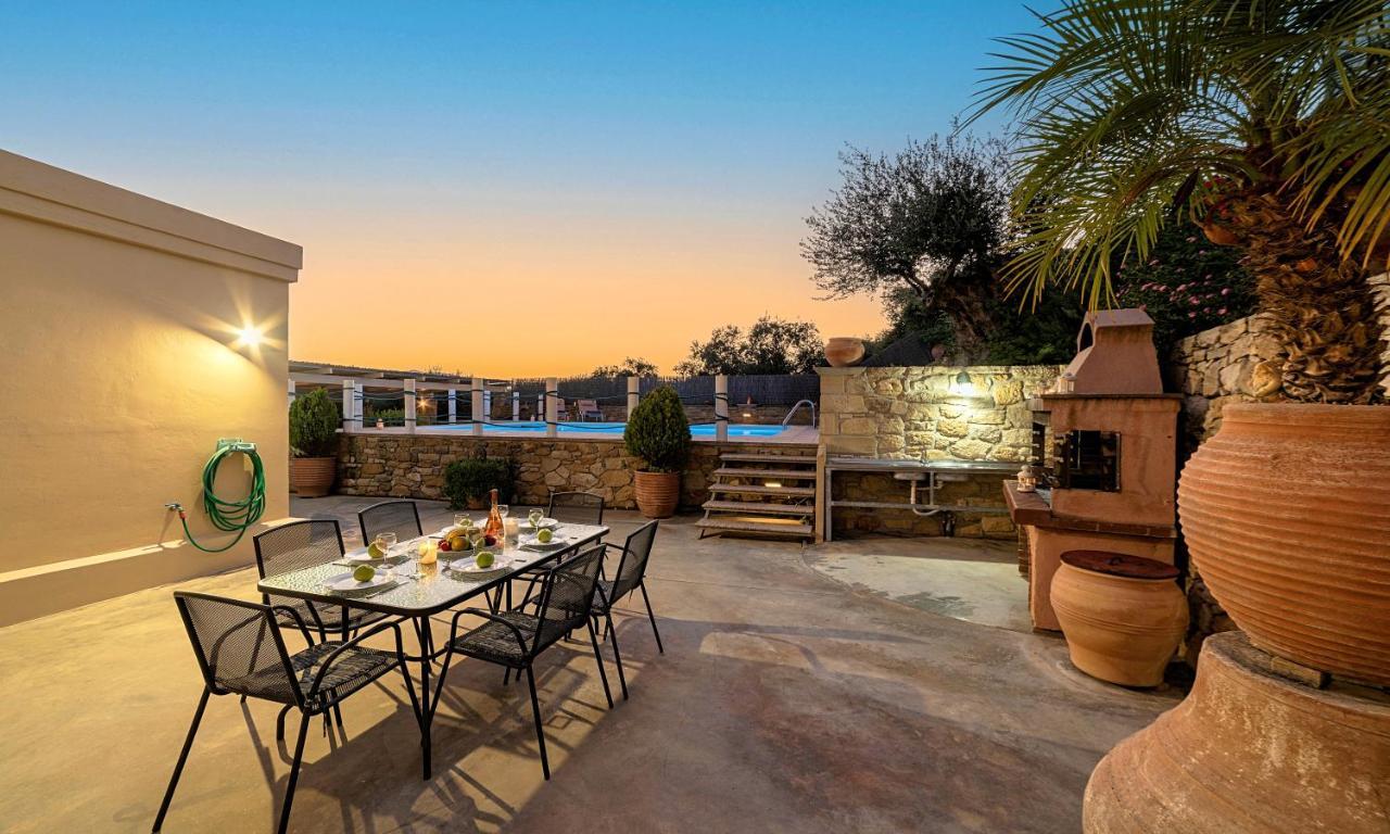 Cretan Kera Villa Heated Pool Luaran gambar