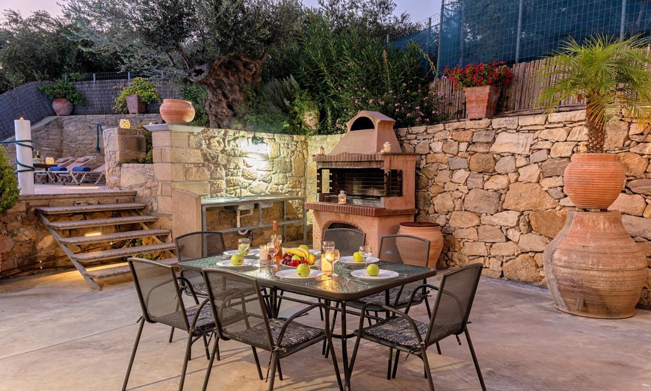 Cretan Kera Villa Heated Pool Luaran gambar