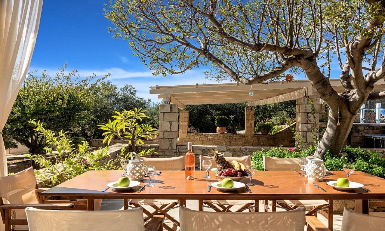 Cretan Kera Villa Heated Pool Luaran gambar